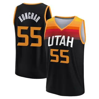 Utah Jazz Men's John Konchar Black Fast Break 2021/22 Replica City Edition Jersey
