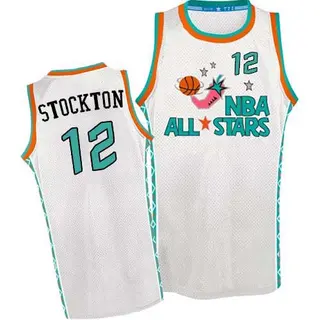 Utah Jazz Men's John Stockton White Authentic 1996 All Star Throwback Jersey
