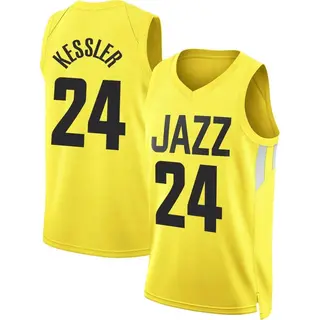 Utah Jazz Men's Walker Kessler Gold Swingman 2022/23 City Edition Jersey