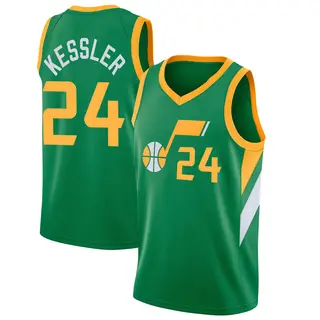 Utah Jazz Men's Walker Kessler Green Swingman 2020/21 Jersey - Earned Edition