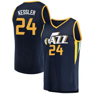 Utah Jazz Men's Walker Kessler Navy Fast Break Jersey - Icon Edition