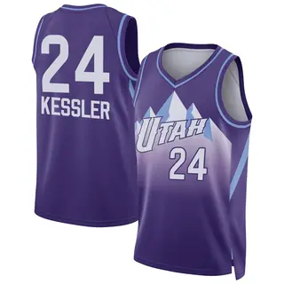 Utah Jazz Men's Walker Kessler Purple Swingman 2024/25 City Edition Jersey
