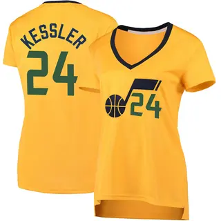 Utah Jazz Women's Walker Kessler Gold Fast Break Jersey - Statement Edition