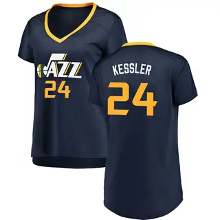 Utah Jazz Women's Walker Kessler Navy Fast Break Jersey - Icon Edition