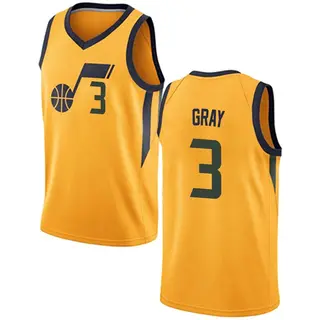 Utah Jazz Youth Hayden Gray Gold Swingman Jersey - Statement Edition