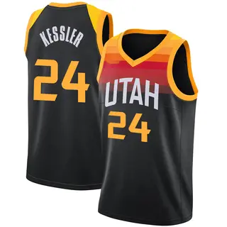 Utah Jazz Youth Walker Kessler Black Swingman Jaz 2021/22 Diamond Icon Edition Jersey