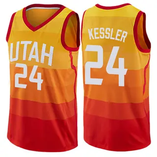 Utah Jazz Youth Walker Kessler Orange Swingman Jersey - City Edition