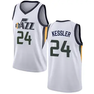 Utah Jazz Youth Walker Kessler White Swingman Jersey - Association Edition